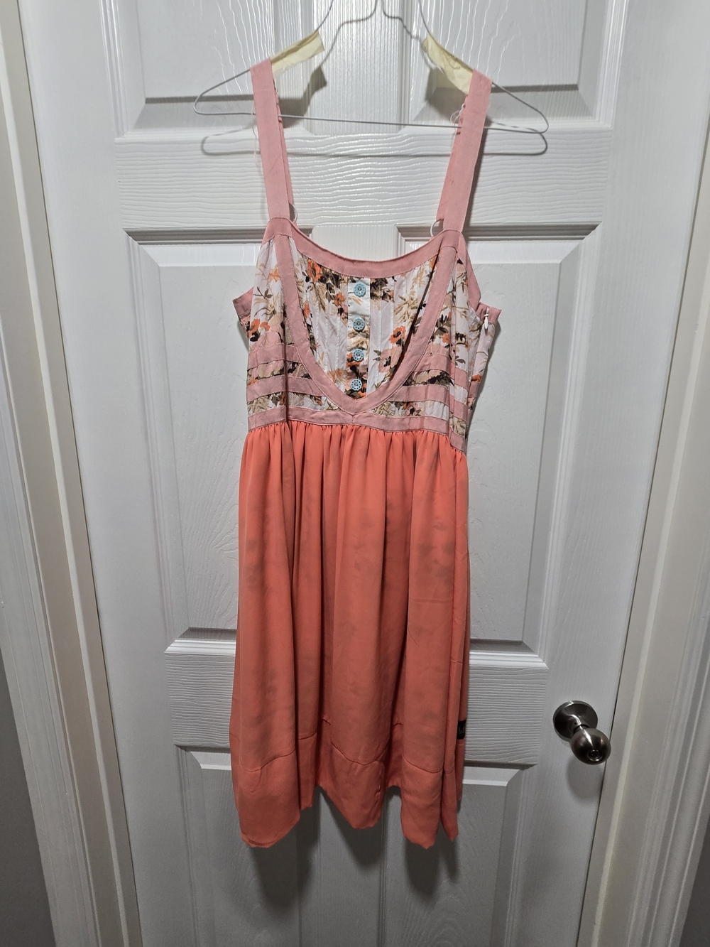 Matilda Jane Women's Coral Floral Dress Medium